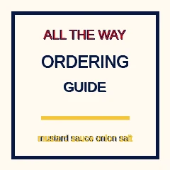All the way ordering guide and prep card in the Hot Wiener Night Kit.