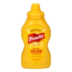 Yellow mustard bottle in the Hot Wiener Night Kit.