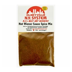 Hot wiener sauce spice mix in the Rhode Island Survival Kit.